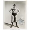 Image 1 : George Reeves Signed and Inscribed Photo.  An 8" x 10" black and white photo of