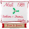 Image 1 : Frank Sinatra Christmas Pillow and Ribbon.  Two Christmas-themed items from Ol’