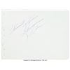 Image 2 : Sharon Tate Signed and Inscribed Slip of Paper. A 4 ½" x 6" autograph book page