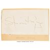 Image 1 : Spencer Tracy Signed Slip of Paper. A slip piece of paper signed by the Northwes