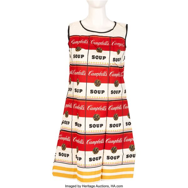 Andy Warhol Design Campbell's Soup "Souper" Dress (mid-1960s). A dress that uses