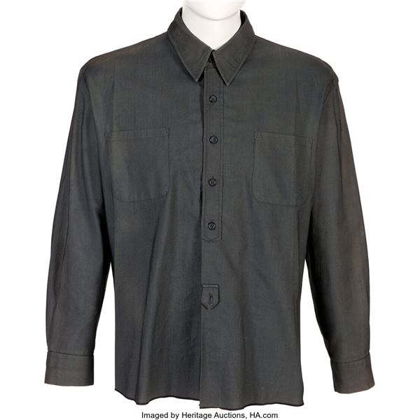 John Wayne The Cowboys Screen Worn Long-Sleeve Shirt (Warner Bros, 1972).  A shi