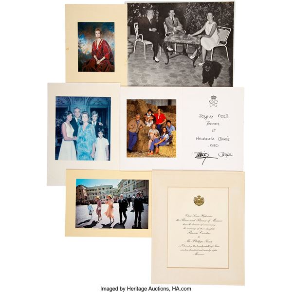Trini Lopez Owned Photos and Cards from Grace Kelly and Family (14).  A collecti