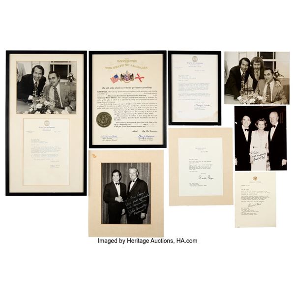 Trini Lopez Owned Correspondence From George Wallace, John Connally, Ronald Reag