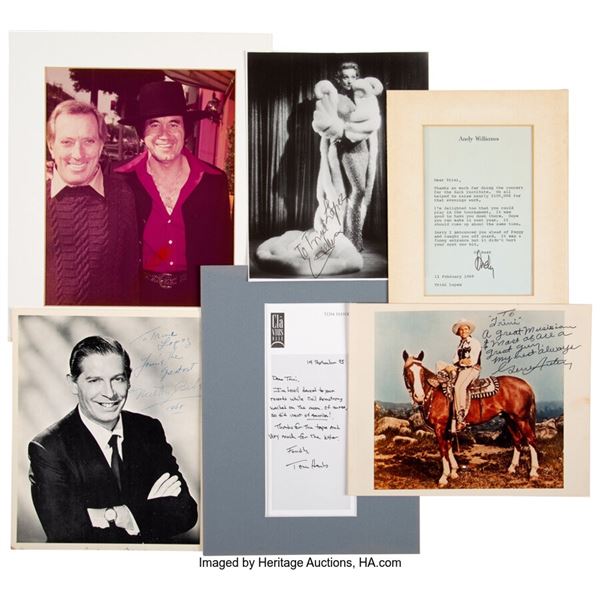 Trini Lopez Owned Signed Items From Tom Hanks, Gene Autry, Andy Williams, and Mi