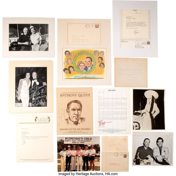 Trini Lopez Collection of Signed Photos and Correspondence With Bob Hope, Anthon