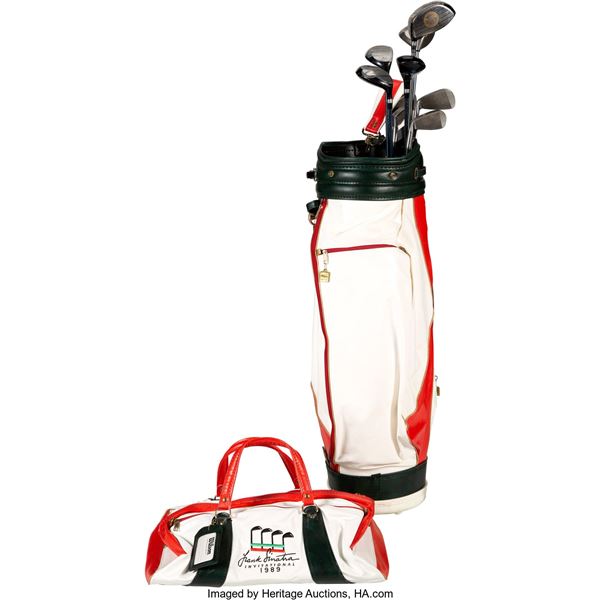 Trini Lopez Owned and Used Set of Golf Clubs and Bags From Frank Sinatra Invitat