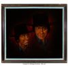 Image 1 : Trini Lopez Owned Large Velvet Painting/Portrait. A velvet painting/portrait of