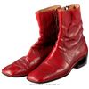 Image 1 : Trini Lopez Stage Worn Red Leather Boots. A pair of red leather boots worn onsta