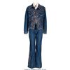 Image 1 : Trini Lopez Owned Denim Studded Jacket, Jeans, and Shirt. A three-piece suit fro