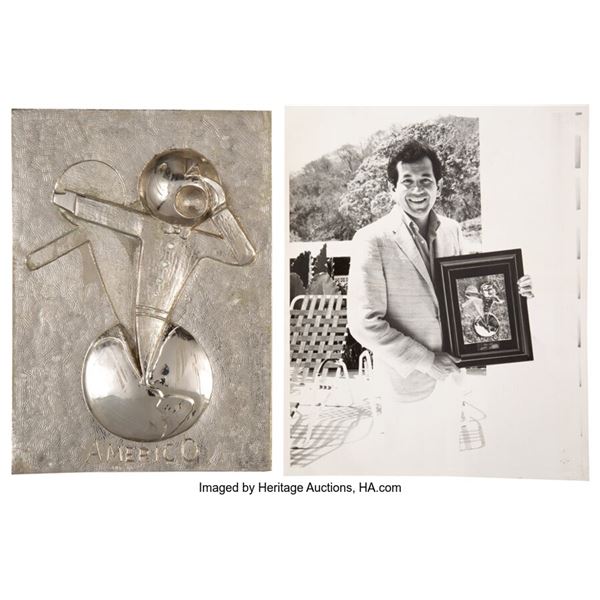 Trini Lopez Americo Award and Los Angeles Bicentennial Commemorate Medallion.  A