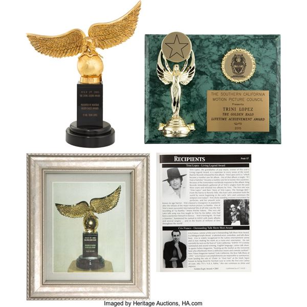 Trini Lopez Golden Eagle Award (2001) and Golden Halo Award (2015). Two awards f