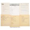 Image 1 : Trini Lopez Handwritten Set Lists and Lyrics. Six pages of lyrics and set lists