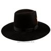 Image 1 : Trini Lopez Stage Used Hat. A black hat (with a color photo of Trini wearing it)