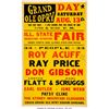 Image 1 : Patsy Cline, Flatt & Scruggs, Roy Acuff, Ray Price 1960 Illinois Concert Poster.