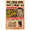 Image 1 : Marvin Gaye 1964 Vancouver, B.C. Concert Poster Listing Four Classic Hits. A bea