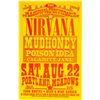 Image 1 : Nirvana 1992 Portland Meadows Concert Poster Signed by Designer Mike King.  A po