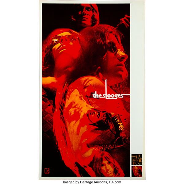The Stooges 1970 Fun House Elektra Records Promo Poster.  An original Elektra Re