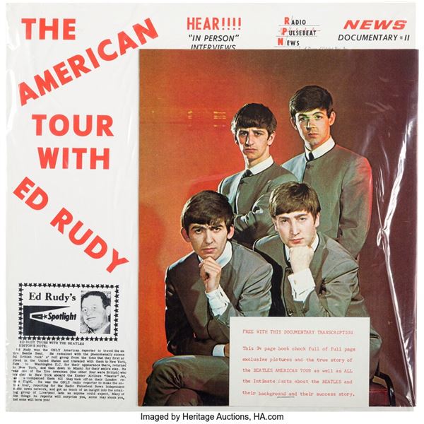 The Beatles American Tour With Ed Rudy LP Plus Bonus Magazine Still Sealed (Radi