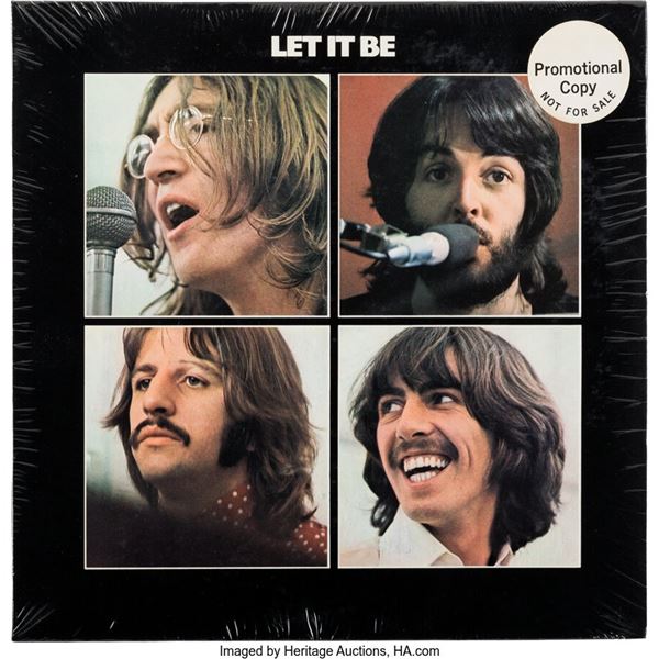 The Beatles Let It Be Still Sealed Stereo LP "Promotional Copy" With Sticker (Ap