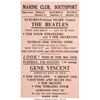 Image 1 : The Beatles 1963 Promotional Handbill w/Gene Vincent, Southport, U.K.  An origin