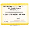 Image 1 : The Beatles Unused Liverpool Jazz Society Complimentary Ticket (1961). An unused