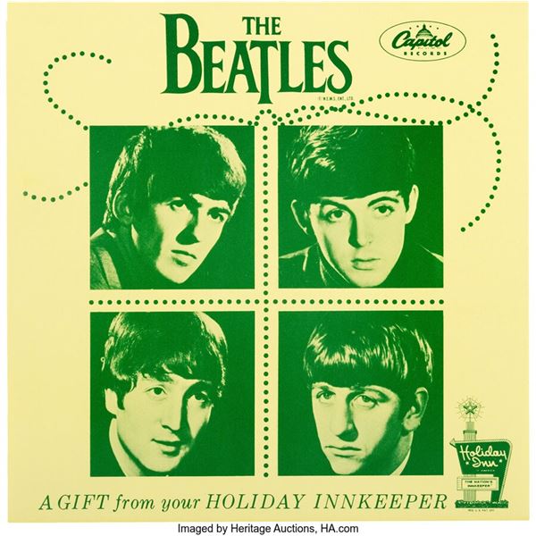 The Beatles Holiday Inn Promotional Picture Sleeve with 7" Inch single "A Hard D