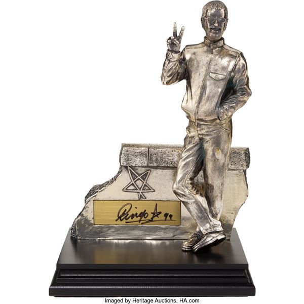 Ringo Starr Signed Limited Edition Vertical Man Artist Proof Figurine in Pewter