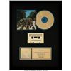 Image 1 : The Beatles Abbey Road RIAA R Hologram Cassette and CD Gold Sales Award. Believe
