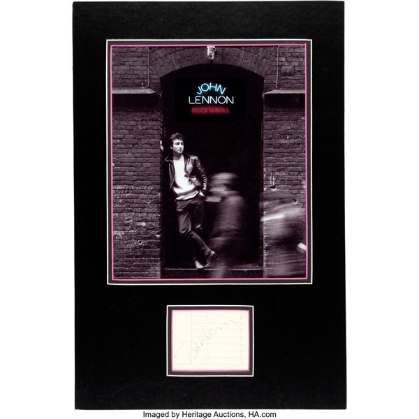 John Lennon Signed Reuben's New York Order Slip.  An order slip from Reuben's si