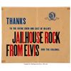 Image 1 : Elvis Presley Jailhouse Rock Mailer (1957).  A brown mailer with no contents in