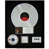 Image 1 : The Doors RIAA R Hologram Platinum Sales Award.  An award for the Doors’ self-ti