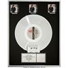 Image 1 : Michael Jackson Bad RIAA Flower Hologram Multi-Platinum Sales Award. A platinum