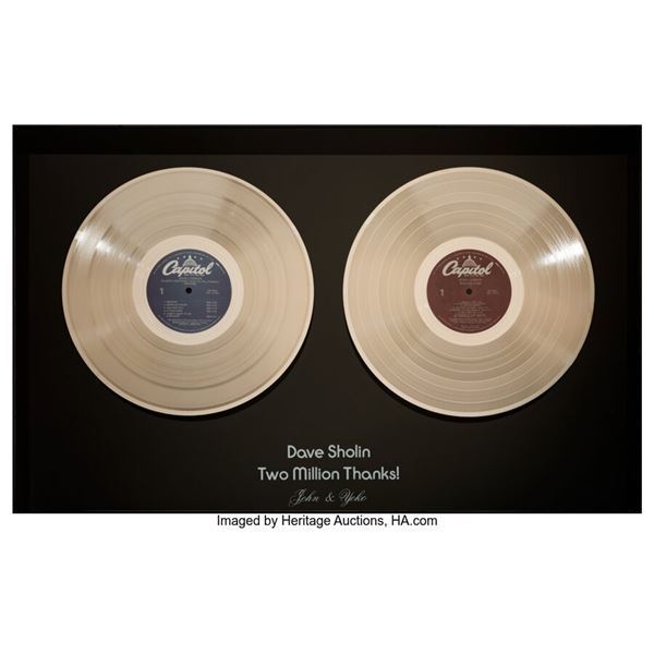 John Lennon Imagine/Shaved Fish In-House/Appreciation Platinum Sales Award. An i