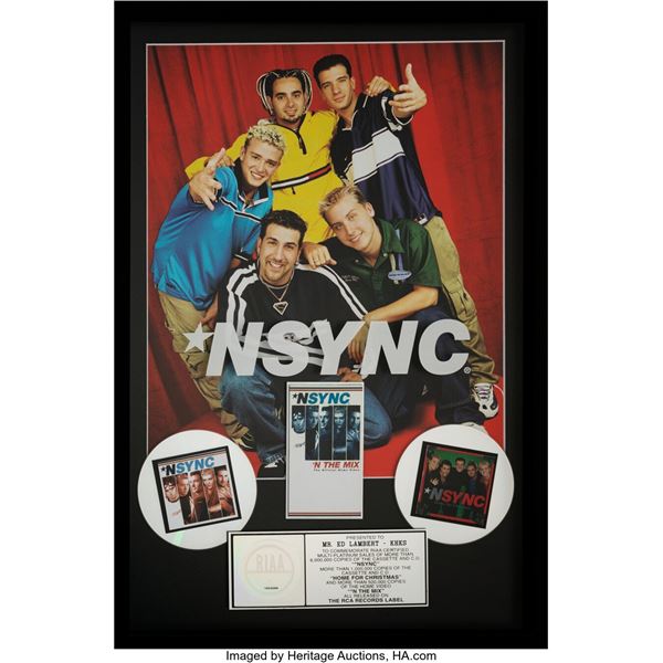 NSYNC Multi-Release RIAA Hologram Multi-Platinum Sales Award. A sales award for