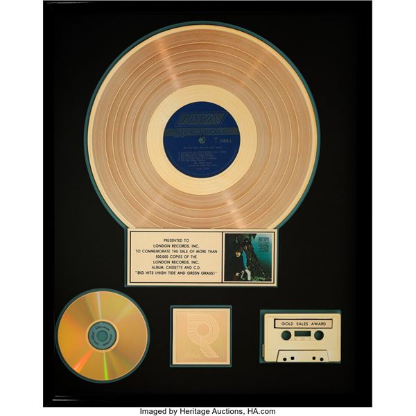 The Rolling Stones Big Hits (High Tide and Green Grass) RIAA R Hologram Gold Sal