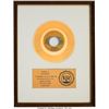Image 1 : Bill Withers "Lean On Me" RIAA Gold Sales Award. A gold sales award for one of B