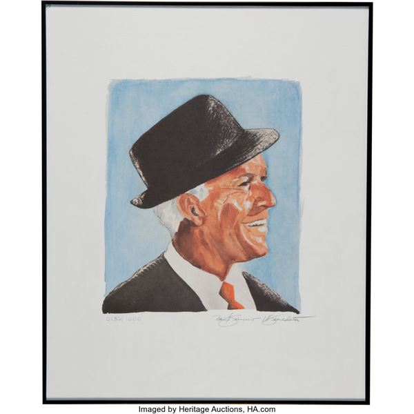 Tony Bennett Signed "Frank Sinatra" Limited Print. House in a nice black frame,
