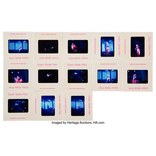 David Bowie Color Slides (13) In Box. A total of 13 color slides of the British