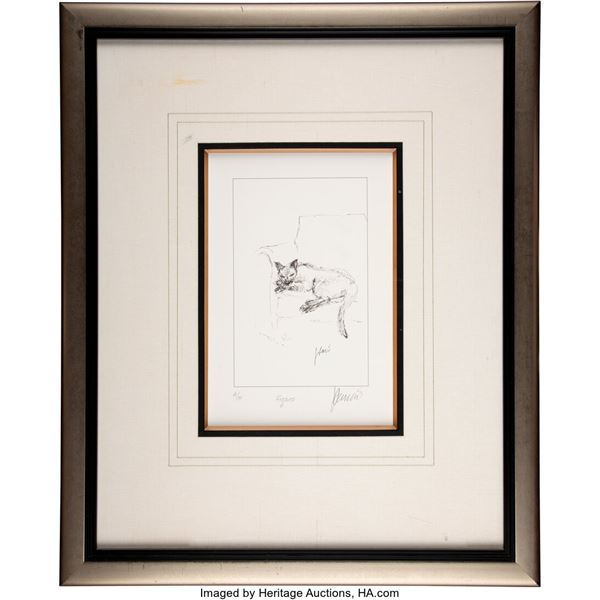 Jerry Garcia Signed "Figaro" Limited Edition Lithograph in Frame.  A limited edi