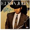 Image 1 : Elton John Signed Breaking Hearts Promo Vinyl LP (Geffen, GHS 24031).  A promo c