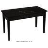 Image 2 : Elton John Signed and Inscribed Piano Bench. A black piano bench (measuring 15 ½