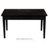 Image 3 : Elton John Signed and Inscribed Piano Bench. A black piano bench (measuring 15 ½