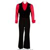 Image 1 : Liberace Stage Worn Three-Piece Costume. A stylish red and black uniform worn by
