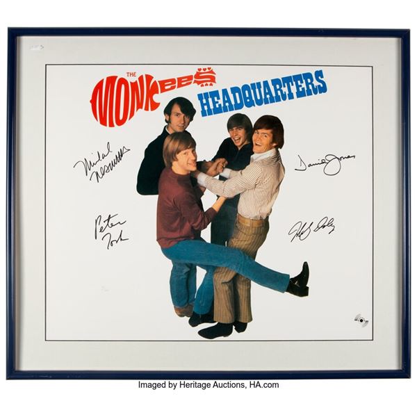 The Monkees Signed Headquarters Limited Edition Print/Poster.  A limited edition