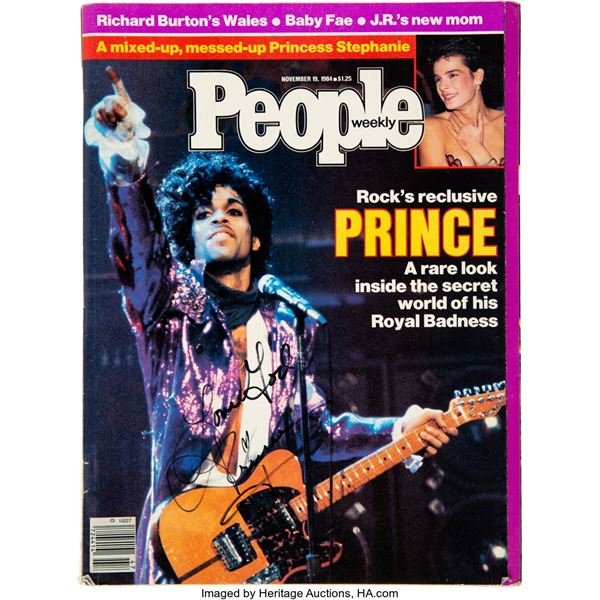 Prince Signed and Inscribed People Magazine (1984). A copy of People from Novemb