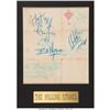 Image 2 : The Rolling Stones Signed Piece of Paper. Matted with a promo photo of the Rolli