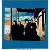 Image 1 : U2 Signed Promo Photo. Held in an 11 ½" x 11 ¾" display on thin blue cardboard,