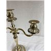Image 2 : Nice Large Silver Plated Candle Abra 13wide 15tall