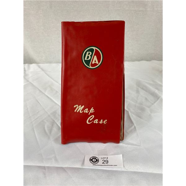 Canadian Map Case Vintage BA Map Case with 2 Roadmaps Western Canada and Vancouver/Victoria